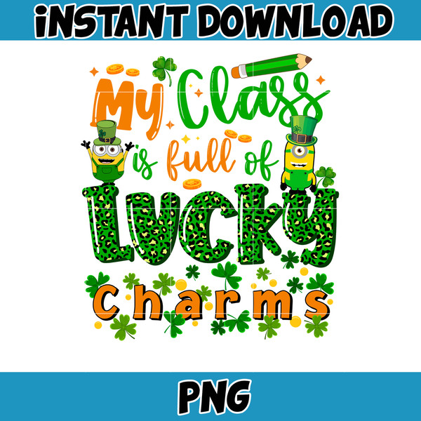Cartoon St. Patrick's Day Png, St Patricks Day Shirt, Cartoon Movies PNG, Sublimation Designs, Digital Download (29).jpg
