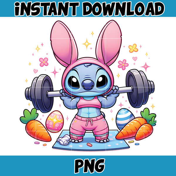 Pink Cartoon Stitch Png, Cartoon Easter Png, Stitch Easter Png, Happy Easter Day Png, Funny Easter Png, Instant Download (7).jpg