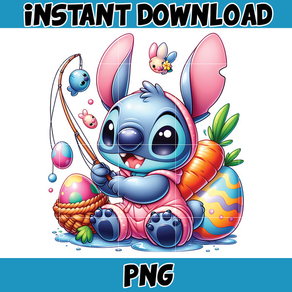Pink Cartoon Stitch Png, Cartoon Easter Png, Stitch Easter Png, Happy Easter Day Png, Funny Easter Png, Instant Download (11).jpg