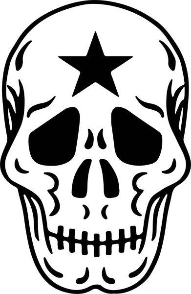 Skull With Star vector file.jpg