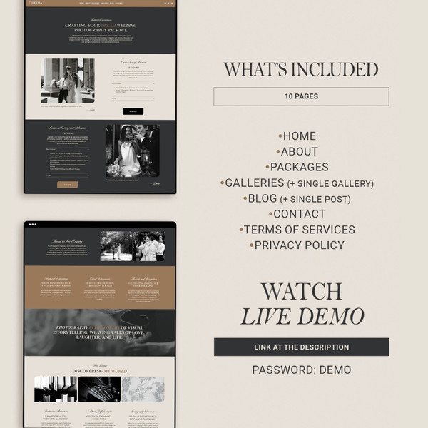 Photography Squarespace Website Template, Wedding Photographer Website, Squarespace 7.1 portfolio template (3).jpg