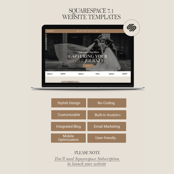 Photography Squarespace Website Template, Wedding Photographer Website, Squarespace 7.1 portfolio template (4).jpg