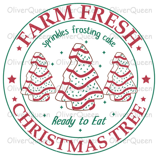 Farm Fresh Christmas Tree, Christmas png, Christmas Tree Cake Sublimation.jpg