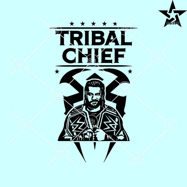 Roman Reigns The Tribal Chief SVG, Roman Reigns SVG, WWE champion SVG.jpg