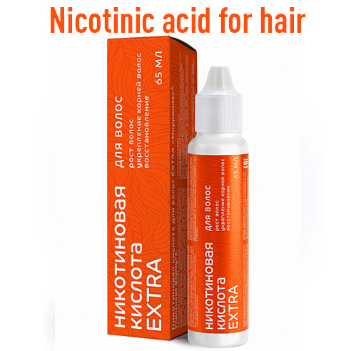 Nicotinic acid EXTRA for hair by Mirrolla 65ml / 2.19oz