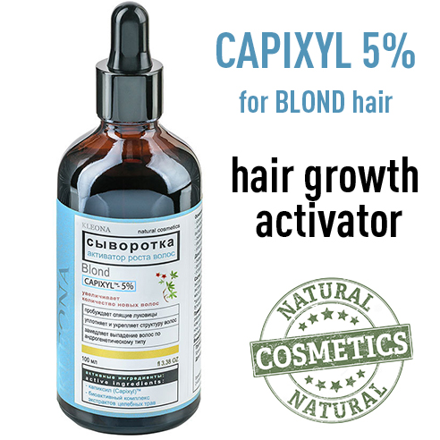 Hair growth activator serum with Capixyl for blond hair by KLEONA 100ml / 3.38oz
