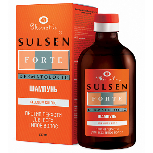 Sulsen Forte Anti Dandruff Shampoo with Selenium Sulfide by Mirrolla 250ml