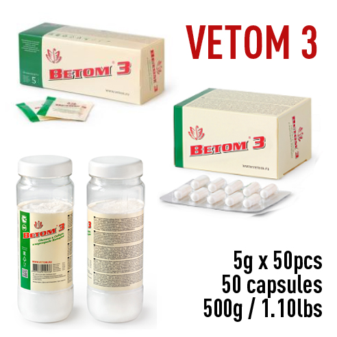 Vetom 3 Probiotic Microorganisms Stomach Intestines Microflora Normalization Betom