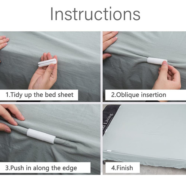 12pcs Bed Sheet Holder Clips Plastic Bed Sheet Clips No-slip Bed