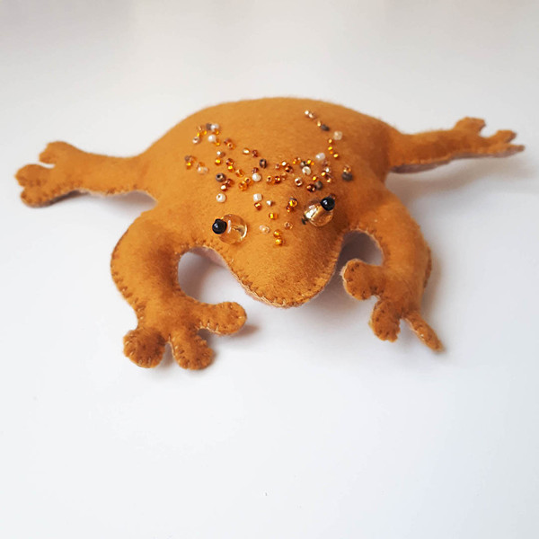 Anti Stress Toy Felt Pattern , Worry Frog , Stress Ball Pet