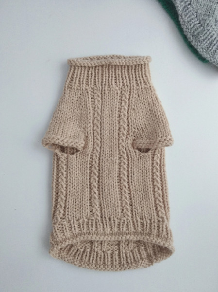 wool knitted dog sweater