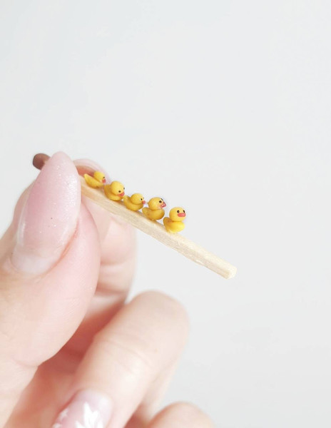 tiny rubber duck. micro miniature yellow duck - Inspire Uplift