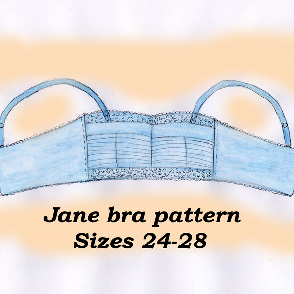 Wireless bra pattern plus size, Linen bra sewing pattern - Inspire Uplift