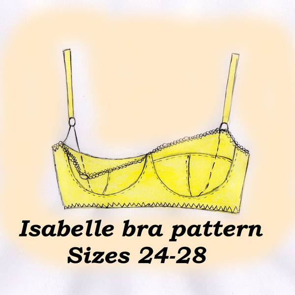 Nursing bra sewing pattern, Isabelle, Size24-28, Postpartum - Inspire Uplift