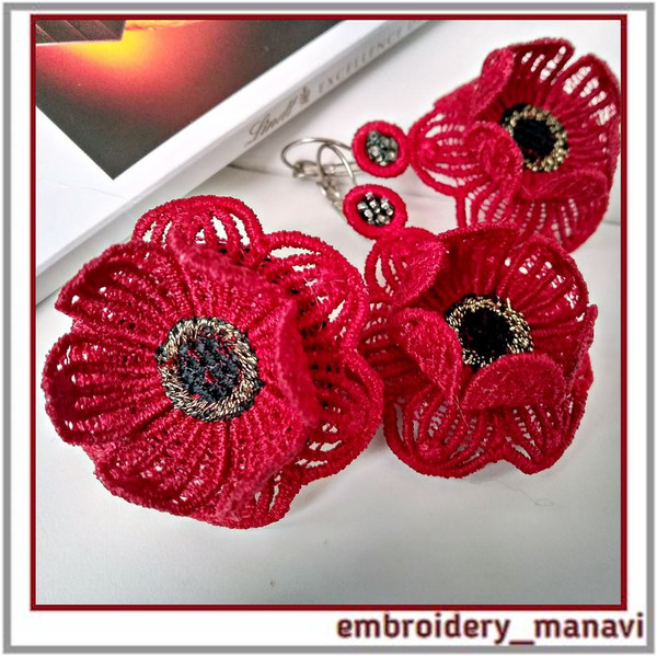 FSL-in-the-hoop-Embroidery-designs-Flowers-Earrings-brooch-ring