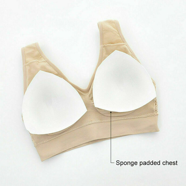 Breathable Cool Lift Up Air Bra Women's Seamless Air Permeable Cooling  Comfort Bra with Removable Pads Plus Size (Color : Beige, Size : Small) at   Women's Clothing store