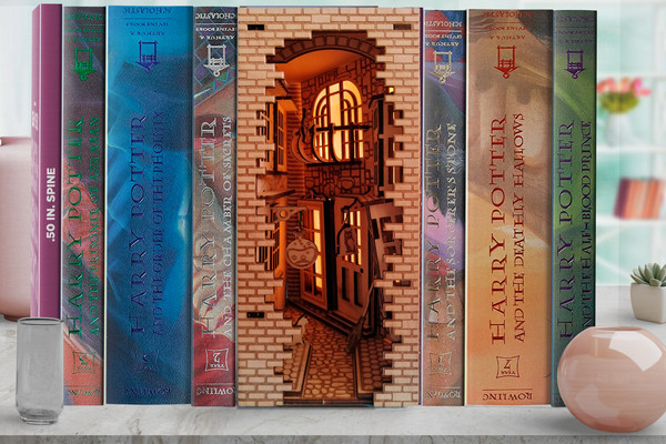 Magic Alley Book Nook/ Magic Alley Shelf Insert/ DIY Kit - Inspire