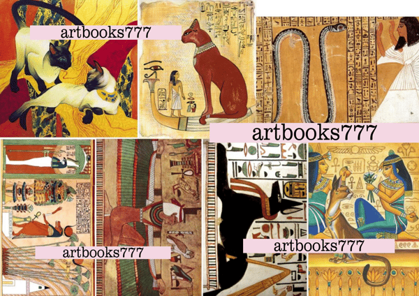Egypt ephemera, cards, scrapbooking, book decoration,journal - Inspire  Uplift