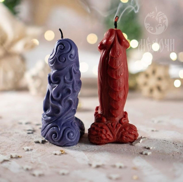 Candle Mold / Resin Mold / Soap Mold : “Draconic dick» - Inspire Uplift