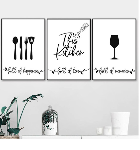Kitchen Prints Set of 3 Kitchen Decor, Kitchen Wall Decor, Kitchen