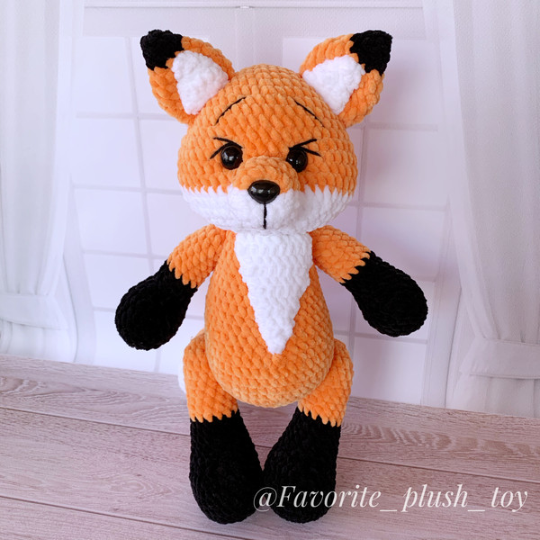 Crochet fox pattern, fox plush amigurumi, crochet stuffed an - Inspire  Uplift