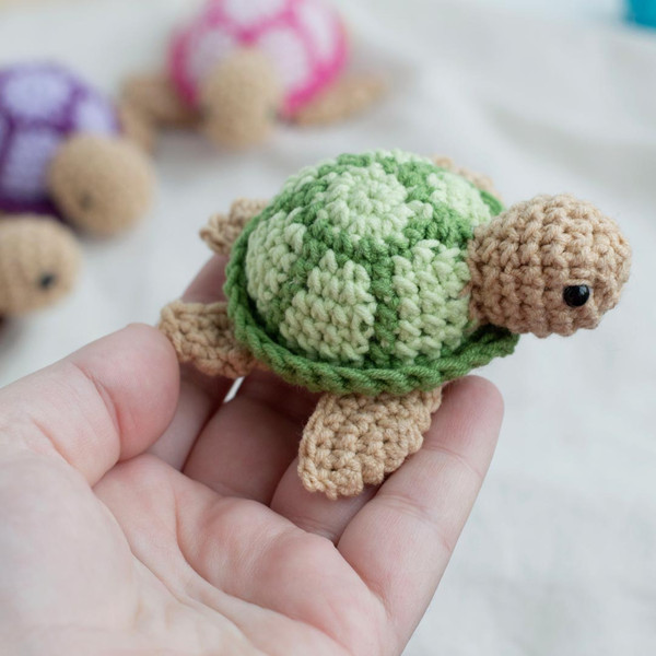 PDF Crochet Pattern, Crochet baby turtles, turtle shell, Suc - Inspire ...