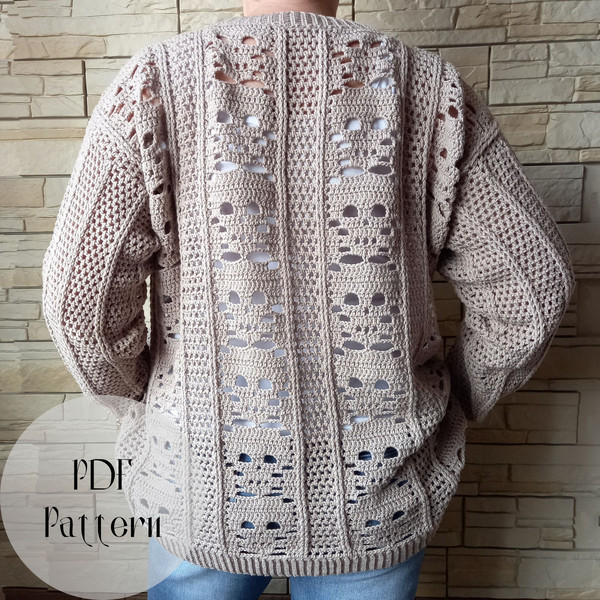 Crochet pattern, Crochet cardigan with skulls, Lost Souls - Inspire Uplift