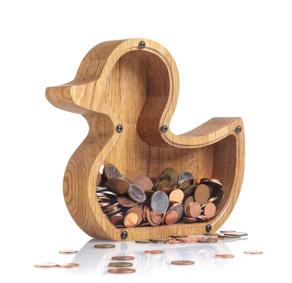 Personalized DUCK piggy bank Kids Christmas gift Wooden mone - Inspire  Uplift
