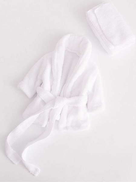 Newborn Photography Prop Bathrobe Towel Sets Baby Robe Spa Unisex Photo 2 Pcs (2).jpg