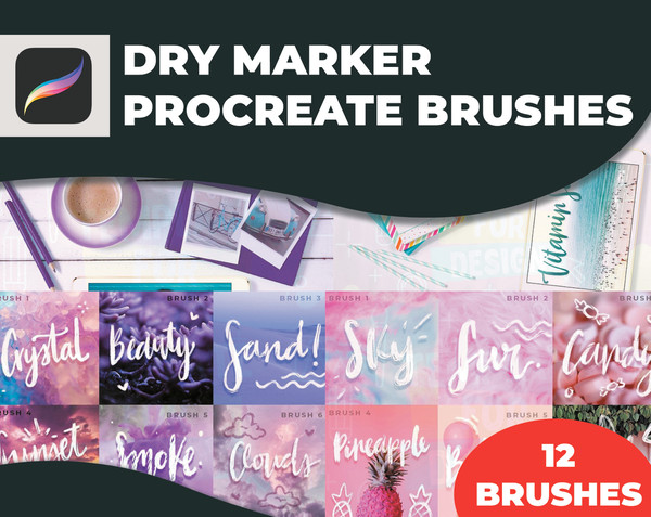 Procreate 46 Brush Stamps