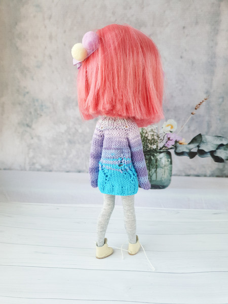Blythe pattern sweater, Pattern knitting for dolls, cute Blythe pattern, Blythe pattern pdf, Blythe doll clothes