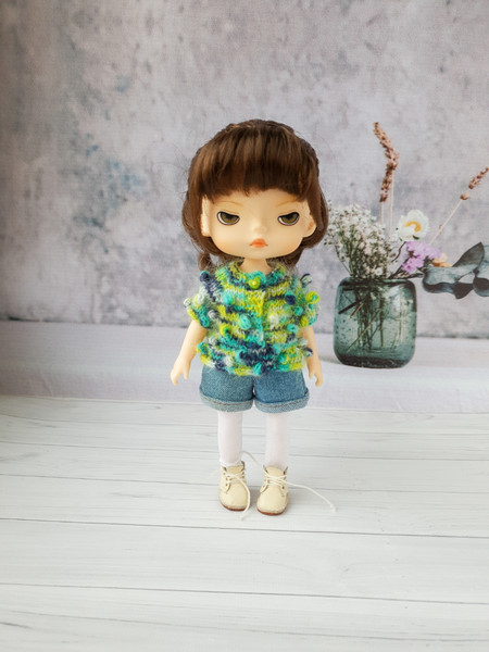 Blythe knit sweater pattern, Holala clothes pattern, Doll clothes pattern, PDF Blythe clothes