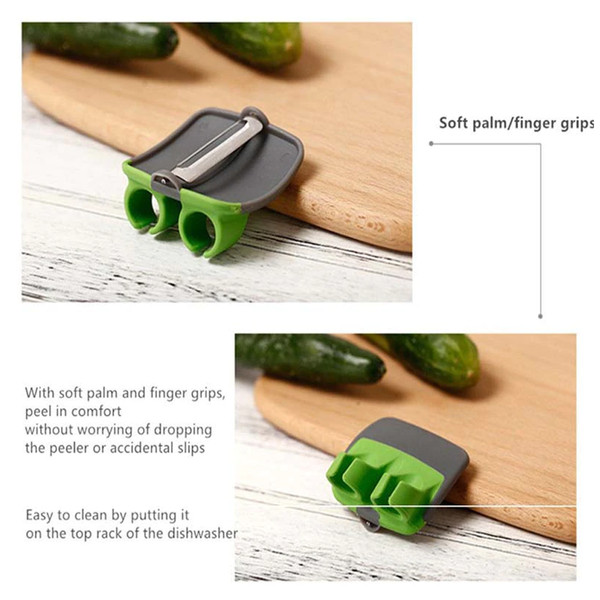2 Ps Vegetable & Fruit Peeler Set- Stainless Steel Potato Peeler Non-Slip  Handle