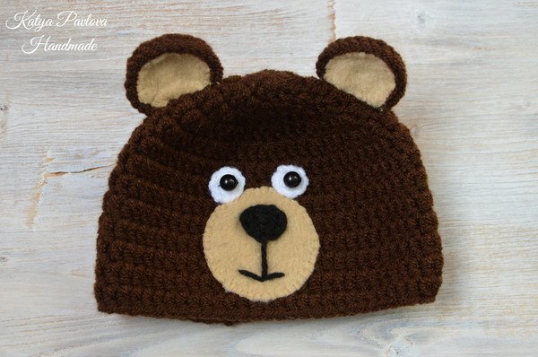 Baby bear outfitclothes Personalized gifts boygirl Knit newborn hat Crochet shoesbooties Monogram diaper cover Little bear Animal costume (8).jpg