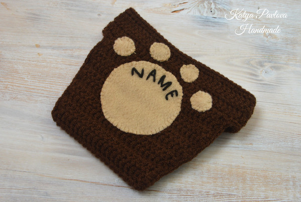 Baby bear outfitclothes Personalized gifts boygirl Knit newborn hat Crochet shoesbooties Monogram diaper cover Little bear Animal costume (10).jpg