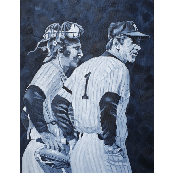 Baseball Painting New York Yankees Original Art Sport Wall A - Inspire  Uplift