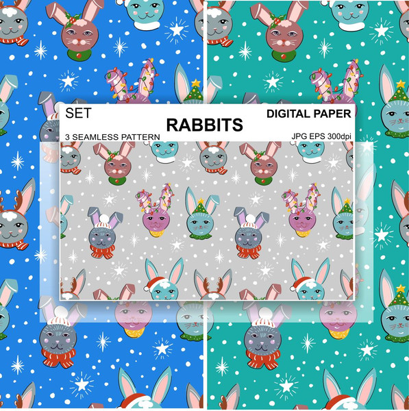 Seamless-pattern-bunnies-winter-new-year