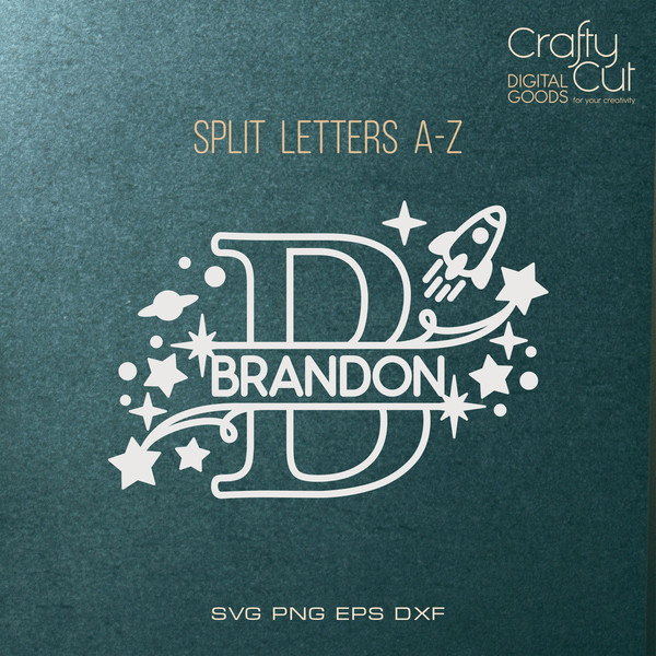 Split Baby Name Monogram Letters, Split Alphabet svg files, - Inspire ...