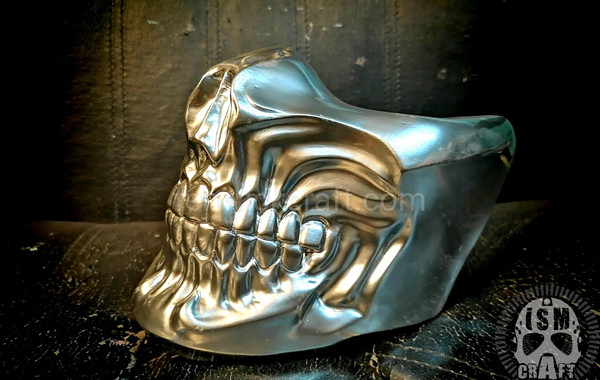 skull blue mask for human jaw