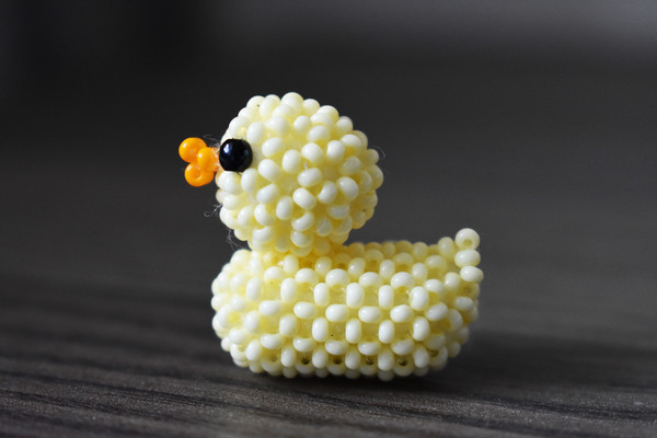 Random Colors Cute Duck Animal Shaped Beads Suitable For - Temu