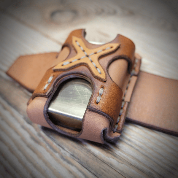 Leather Zippo belt case. Zippo belt Pouch for Zippo Classic, - Inspire ...