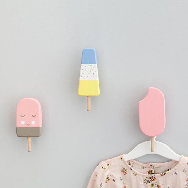 Set of 3 Kids Wall Hooks, Kids Room Wall Decor, Dress Hanger - Inspire  Uplift