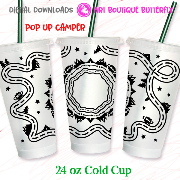 Camp Pop Up 24OZ cold cup decor clipart.jpg