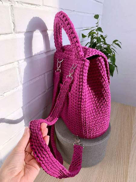 Crochet backpack pattern, crochet backpack DIY, Step by step - Inspire  Uplift