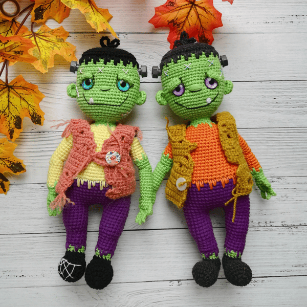Silly Amigurumi Frankenstein Crochet Doll Pattern