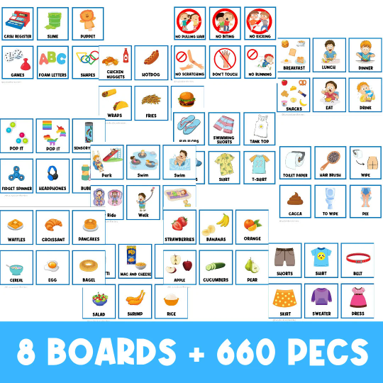 8 CHOICE BOARDS WITH 660 PECS - Inspire Uplift
