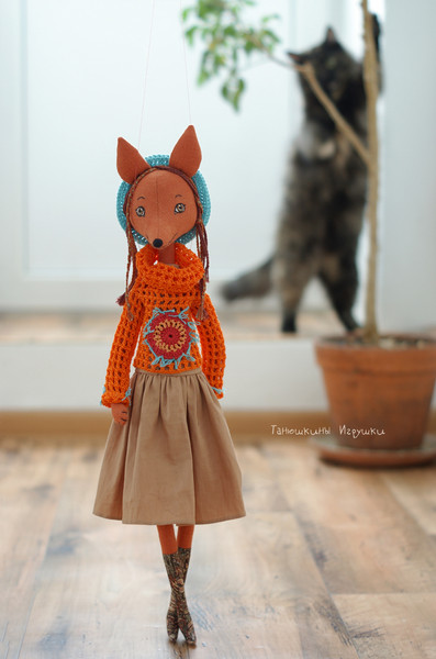 pattern for fox - make your own doll
