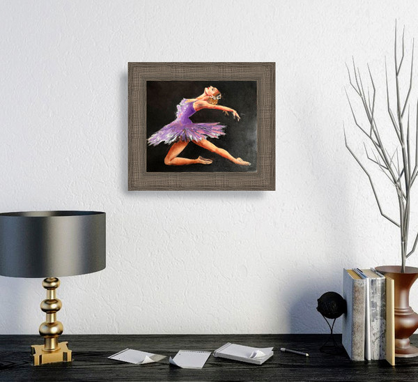 ballerina painting on the wall