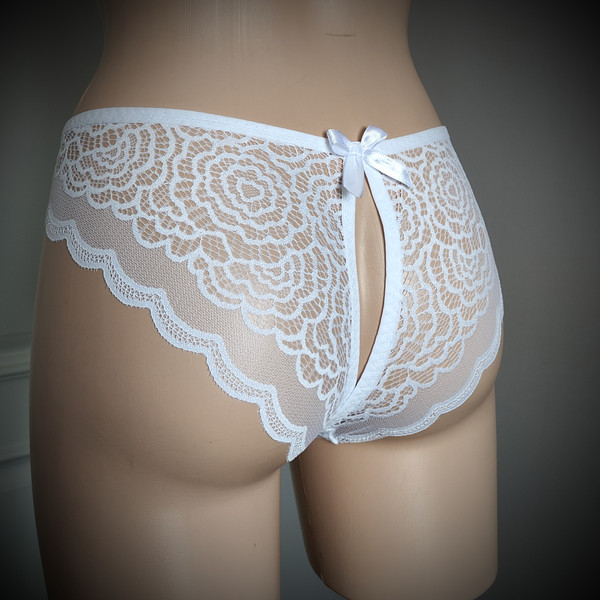 White Sexy pouch panties, Luxury lace lingerie for men, Best