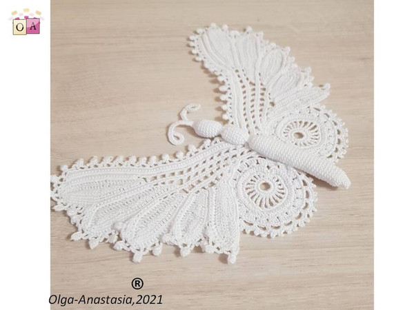 Butterfly crochet - crochet pattern - butterfly motif 3 d - irish lace - crochet (3).jpg